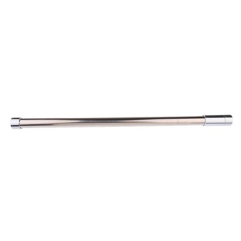 57cm-107cm 확장 가능한 샤워 커튼 폴 의류 쉬운 분해를위한 플랜지 조인트가있는 건조 장력 막대, 스테인레스 스틸, 실버
