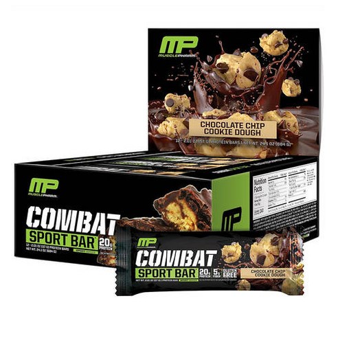 머슬팜 컴뱃 프로틴 바 초콜릿칩쿠키 57g x12개, 12개