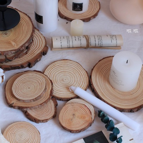 나무 코스터 하나로 달라지는 공간의 마법