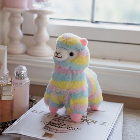 다이소알파카 동물 애완 귀염이 선물 집들이, D. 파스텔, A. 20cm