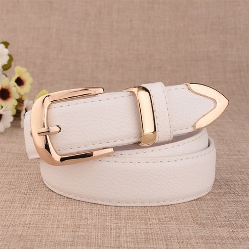 COOLERFIRE Fashion Women Genuine Leather Belts High Quality Gold Buckle Best Matching Dress Jeans