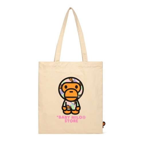 A BATHING APE 베이프 정품 BABY MILO CANVAS 토트백 아이보리