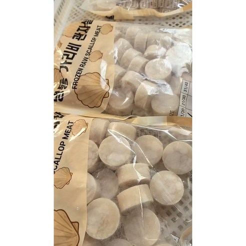 냉동 가리비 관자살 관자꼬치 1kg 진공 벌크 손질관자 업소용 가정용, 1개, 가리비 관자 1kg S