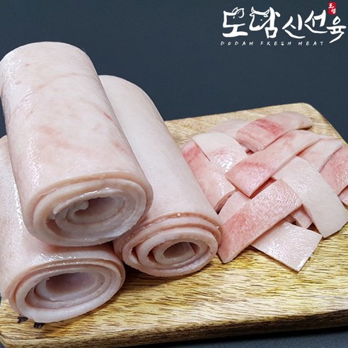 한돈 급냉 A급 손질 돼지껍데기 2kg, 1개