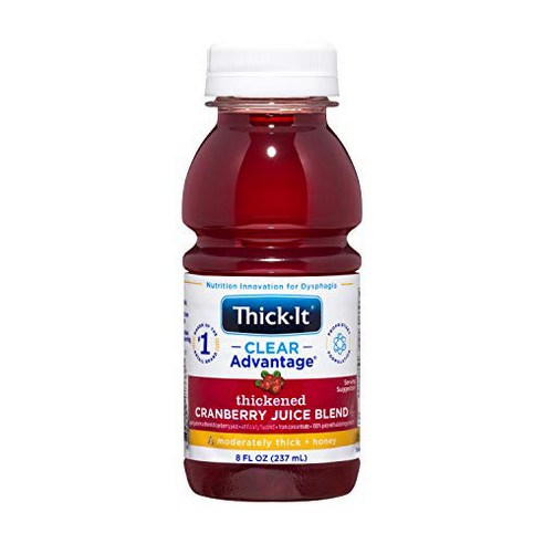 Thick-It Clear Advantage Thickened Cranberry Juice Blend Moderately Thick Honey Bottle 8 Fl Oz, 1개