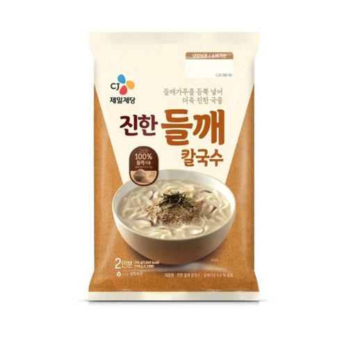 씨제이 진한들깨칼국수 2인분 396G 엄마손칼국수 Best Top5