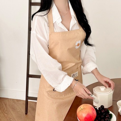 카를 컬러 방수 앞치마, 옐로우, 1개