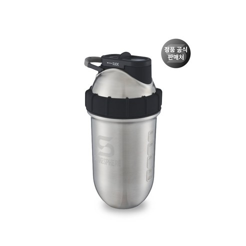 쉐이크스피어 스틸 노볼 쉐이크통 프로틴쉐이커 스테인리스, 스틸 실버, 700ml, 1개
