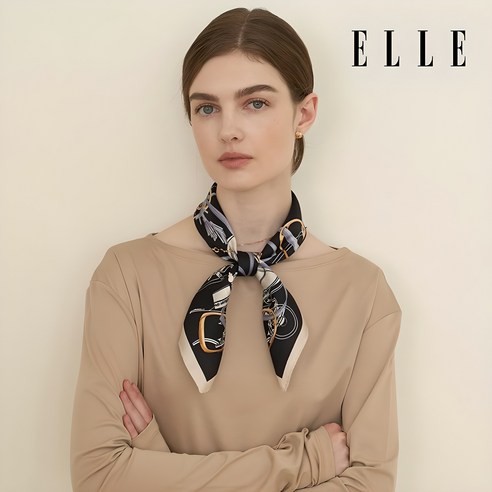 엘르 마차라인 실크 스카프: 섬세한 아름다움으로 완성하는 당신의 가을 스카프