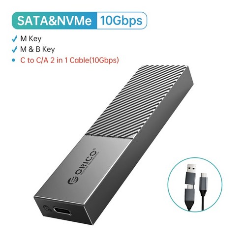 ORICO-USB4 NVMe SSD 인클로저 40Gbps PCIe3.0x4 알루미늄 M.2 SSD 케이스 썬더볼트 3 4 USB3.2 USB 3.1 3.0 c와 호환 가능, [14] Dual Protocol, 한개옵션1