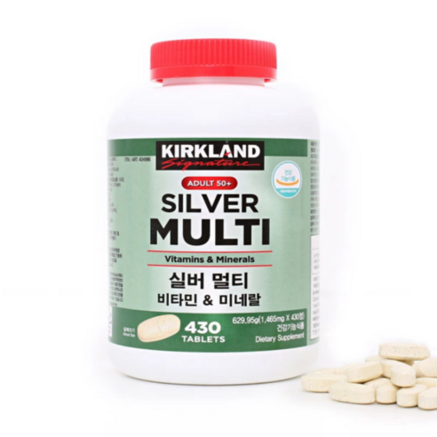 커클랜드시그니춰 실버멀티비타민 미네랄 1 465mg x 430정 코스트코, 1개