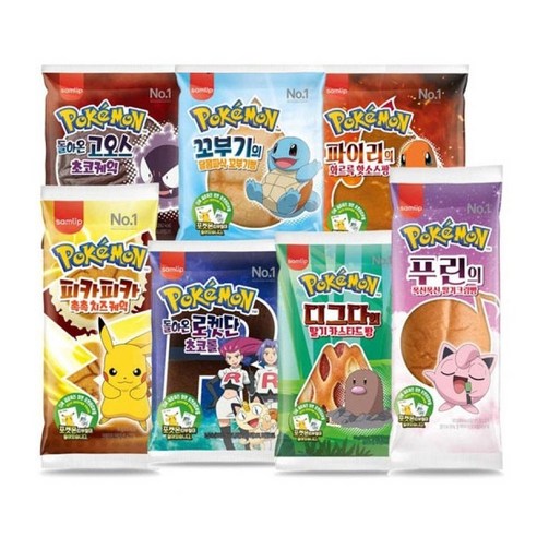 포켓몬빵 랜덤4봉, 1세트