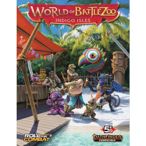(영문도서) World of Battlezoo: Indigo Isles (5e) Hardcover, Roll for Combat, English, 9798988119838