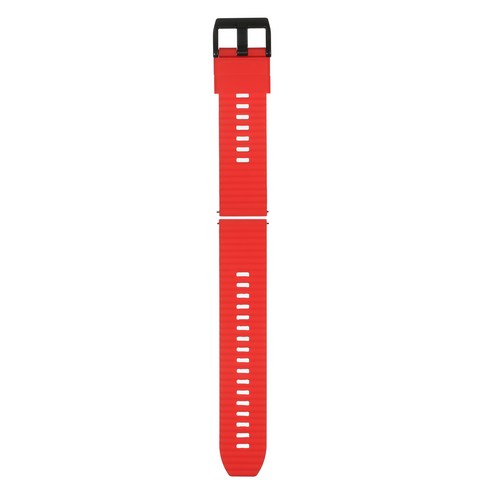 dodocool 22mm 물결무늬 실리콘 버클 범용 밴드, 레드/22mm, 견장