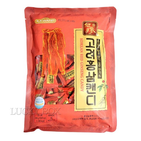 일광제과 고려홍삼캔디, 5개, 280g