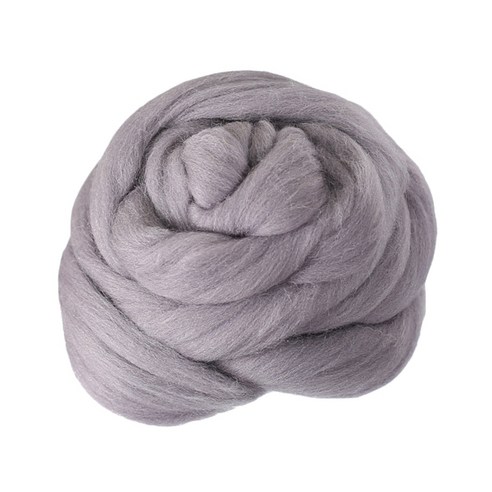 [모핸] 양모 (100g)/ 양모펠트 니들 펠트 DIY 공예 실 만들기, 18.퍼플그레이, 1개