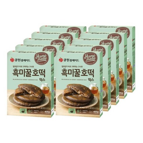 큐원 흑미꿀호떡 믹스, 400g, 6개 오뚜기찹쌀호떡믹스 큐원 흑미꿀호떡 믹스, 400g, 6개 오뚜기찹쌀호떡믹스