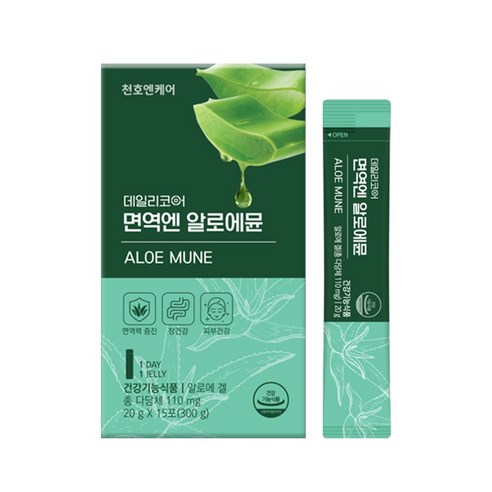 천호엔케어 데일리코어 면역엔 알로에뮨 15p, 300g, 1개
