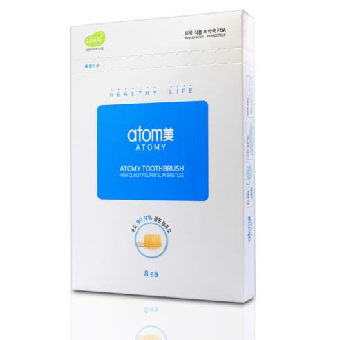 애터미 LOHAS 칫솔, 8개입, 1세트