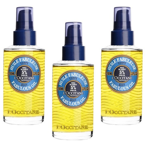 록시땅 시어 바디 패뷸러스 오일, 3개, 100ml