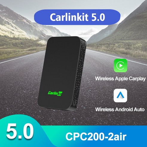 Carlinkit 5 애플 카플레이 안드로이드 자동 무선 와이파이 블루투스 어댑터 Car, 1.iPhone and Android 5.0 vers