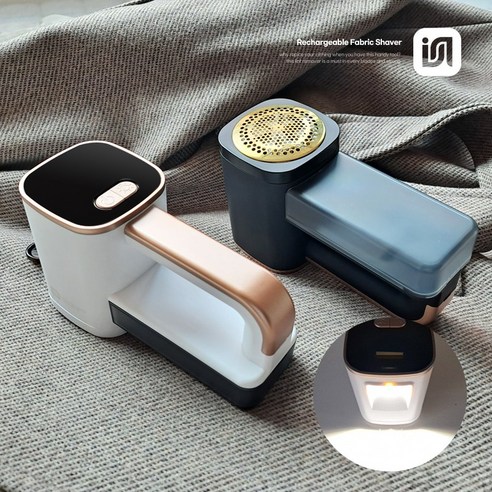 이나프 보풀제거기 LR1 LED 세탁소 업소용 전문가용 충전식 니트 6중 티타늄칼날, 스노우화이트