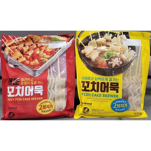 노브랜드 꼬치어묵 518~528g(매운맛 순한맛 중 택1), 1. 매운맛