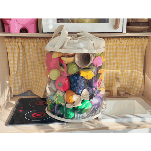 투명한 아름다움과 실용성을 겸비한 아오라 TPU 아기 장난감 정리함으로 아이 방에 질서와 즐거움을 선물하세요.