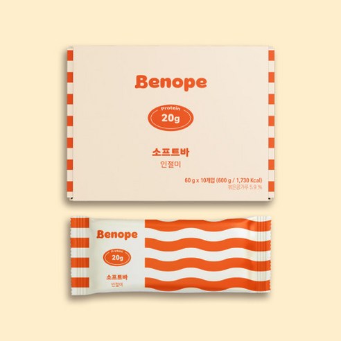 베노프 프로틴바 10개입 10가지맛 단백질 20g, 피넛버터, 600g, 1개