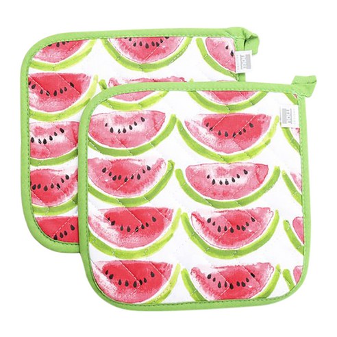 나우디자인 베이직 팟홀더 냄비받침 2개입, Watermelon, 1개
