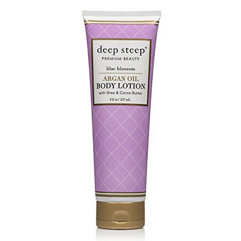 Deep Steep 아르간 오일 바디 로션, 236ml, 1개, Lilac Blossom