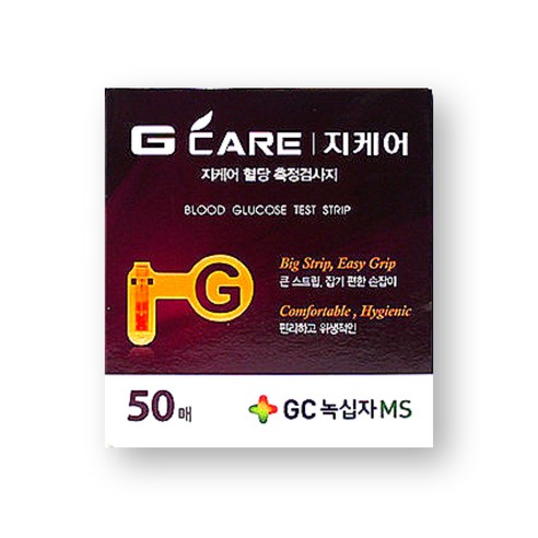 GC녹십자MS 지케어 혈당 측정검사지, 50개입, 1개