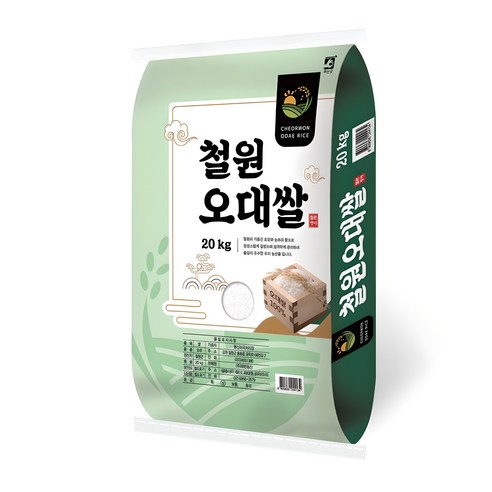 대한농산 2024년산 햅쌀 철원오대쌀 상등급, 20kg, 1개, 상