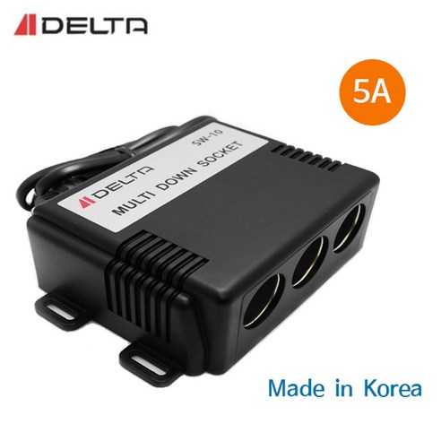 SW10 다운컨버터 차량 멀티소켓 24V-12V, 1개