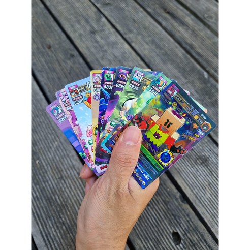 브롤스타즈 게임카트 2탄 고질라 이벤트 시티 스매시 1판 총 수량 216장 홀로그램카드 포함
