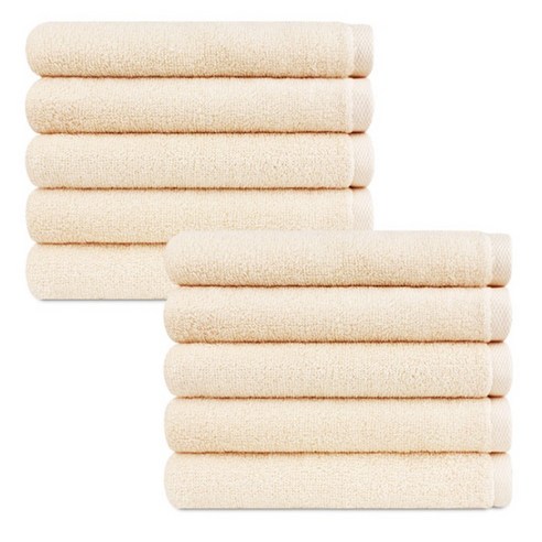 송월타월 라이트무지40 세면타월 130g 30수 면사, 베이지, 10개
