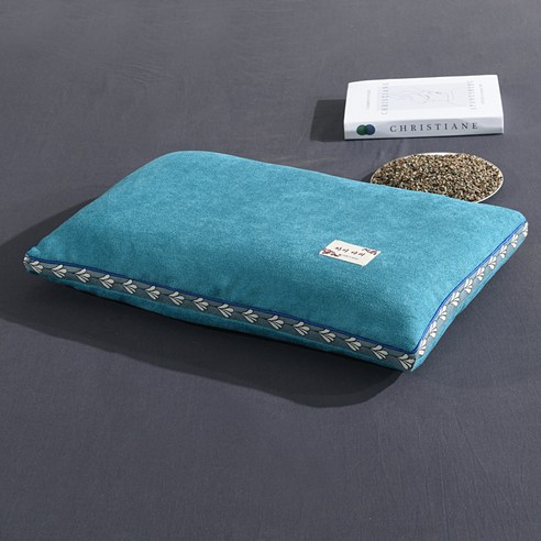 [LM] Whole Grain Buckwheat Shell Filling Pad Pillow Core Pure Buckwheat Inner Pillowcase Home Neck P, 35X55cm with, royal blue