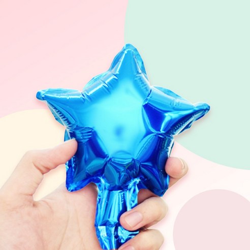 [예쁨주의지호] S_우주풍선 모음 /대형 입체 우주풍선 /UFO풍선/로켓풍선/지구풍선/우주풍선, S_별풍선_소형5인치_블루