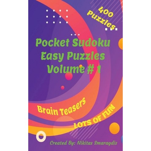 (영문도서) Pocket Sudoku Easy Puzzles: Volume 1 Paperback, Independently Published, English, 9798322730262