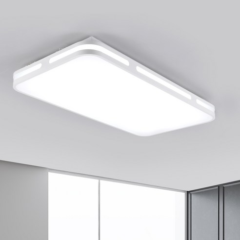 연하 LED 나르샤 거실2등 60W 삼성칩 주광색플리커프리, 화이트