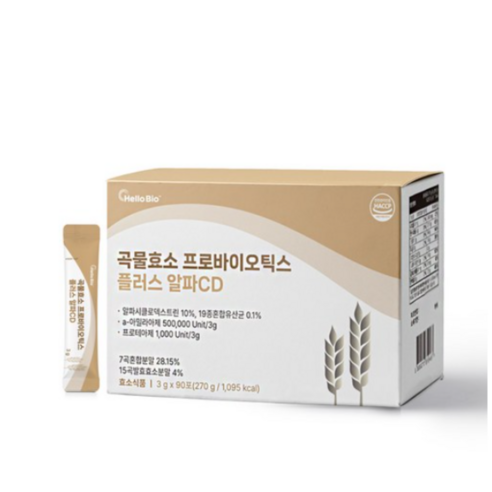 헬로바이오 곡물효소 프로바이오틱스 알파CD 플러스
