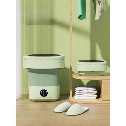 세탁과 건조를 한 번에, 공간 효율 끝판왕 미니 접이식 세탁기!