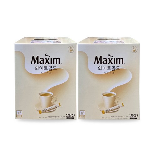 맥심 화이트골드 280T 2개, 11.7g, 280개입