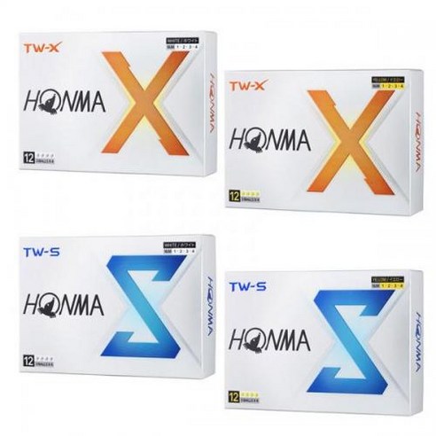 3187455 혼마 HONMA GOLF 골프 TOURWORLD TW-X TW-S 공 1 다스(12구입) 2024년 신제, 화이트 : one option