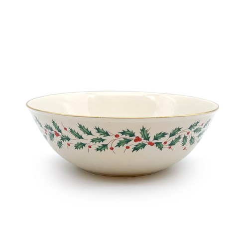레녹스 홀리데이 27cm 보울: 크리스마스 축제의 화려한 장식품