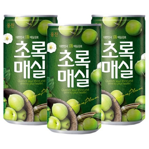   웅진 초록매실, 180ml, 30개