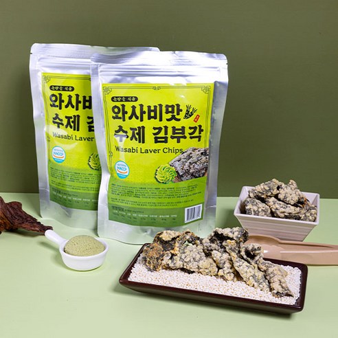 춘향골 와사비 맛 수제 김부각(삼대부각)