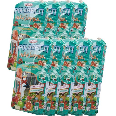 돌핀 폴라레티 아이스크림 헬로썸머 10p, 400ml, 9개