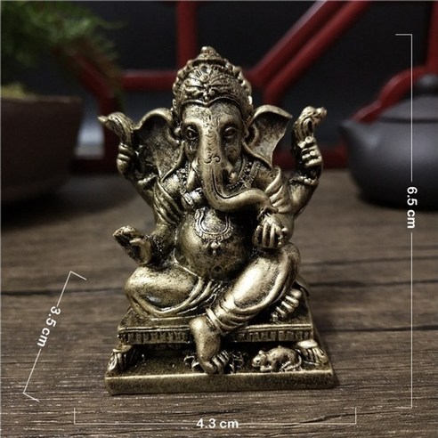 인테리어소품 조각상 장식품 gold lord ganesha statue buddha 신, 브론즈 2