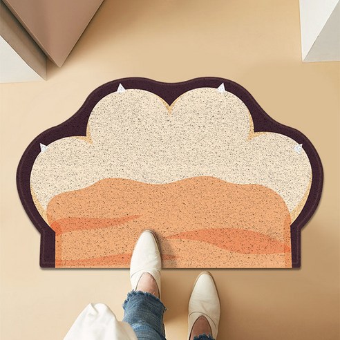 아이디어 귀염둥이 애완동물 도넛 PVC 입문지 깔개 가정용 발판 대문 미끄럼 방지 깔개 카펫, 고양이 잡다